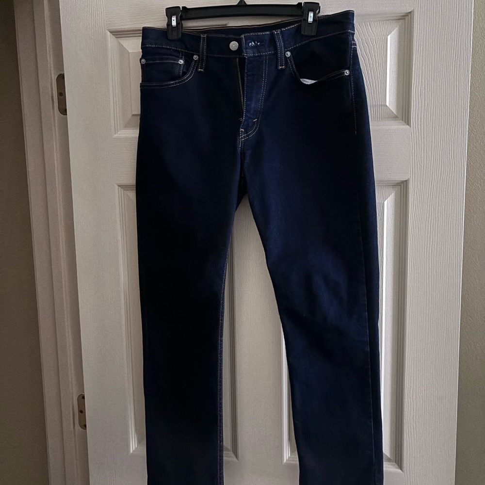 Levi's Men's Deep Indigo Slim Jeans, 80%cotton  10% polyester 2% elastane